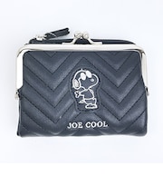 スヌーピー ジョークール がま口 ウォレット ブラック 財布 SNOOPY