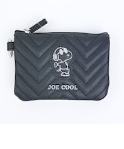 スヌーピー ジョークール 二つ折りパスポーチ ブラック パスケース SNOOPY