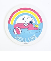 スヌーピー レインボー 吸水コースター チルライフ SNOOPY