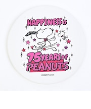 スヌーピー 吸水コースター PEANUTS 75th ピンク SNOOPY
