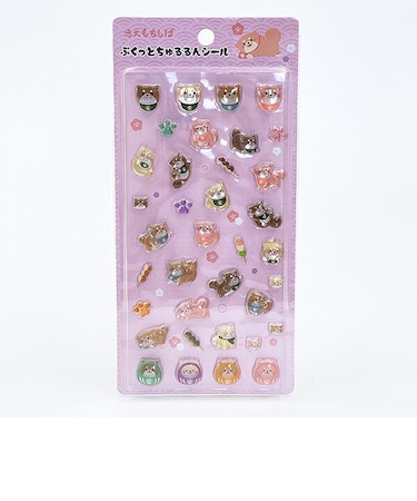 忠犬もちしば うえまち団子 ぷくっとちゅるるんシール 文具