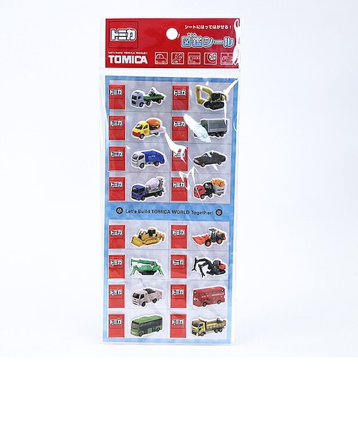 トミカ 働く車 図鑑シール 文具 タカラトミー