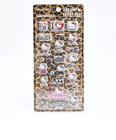 サンリオ ハローキティ × LOVEBOAT (ラブボート)  シール LEOPARD 文具