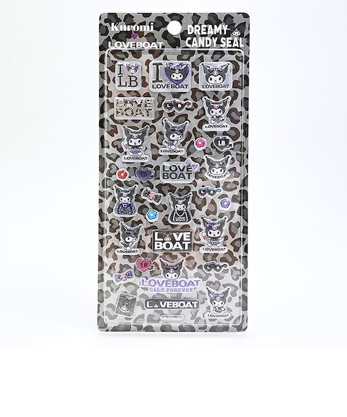 サンリオ クロミ × LOVEBOAT (ラブボート) シール BLACK LEOPARD 文具