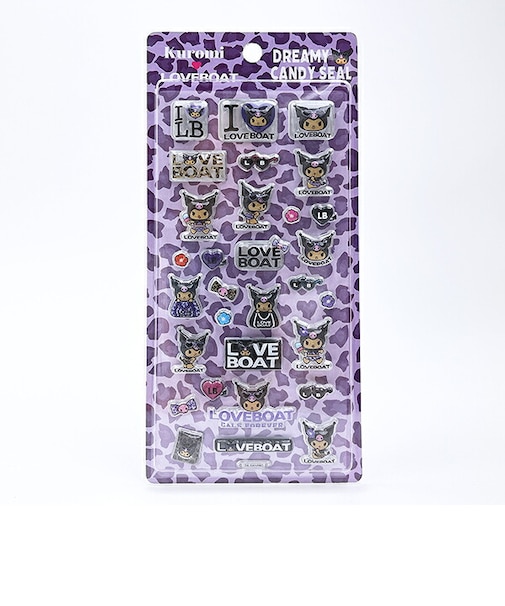 サンリオ クロミ × LOVEBOAT (ラブボート) シール PURPLE LEOPARD 文具