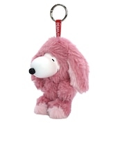 スヌーピー ふわフードロップイヤーバニー ファインフェイスミニ ピンク マスコット SNOOPY