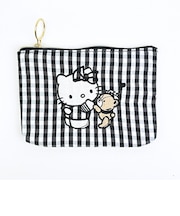 サンリオ ハローキティ フラットポーチ ブラック Sanrio