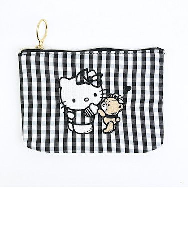サンリオ ハローキティ フラットポーチ ブラック Sanrio
