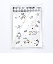 サンリオ ハローキティ Wリングメモ(A7) ブラック 文具 日本製 Sanrio