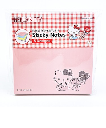 サンリオ ハローキティ 付箋メモ5色 レッド 文具 日本製 Sanrio