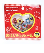 サンリオ ハローキティ ×くまのがっこう おはじき風シール レッド 文具 Sanrio