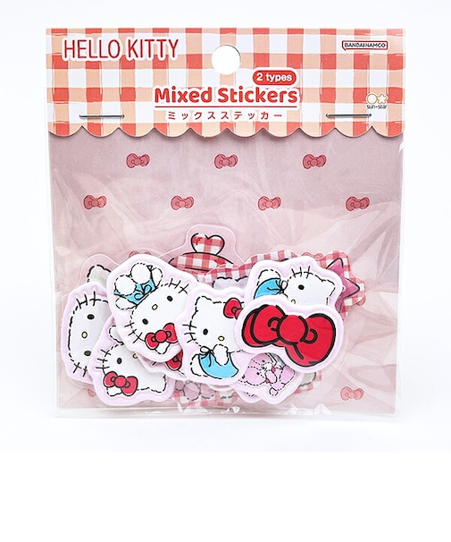 サンリオ ハローキティ ミックスシール レッド 文具 Sanrio