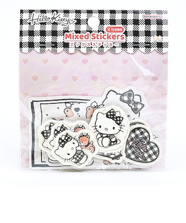 サンリオ ハローキティ ミックスシール ブラック 文具 Sanrio
