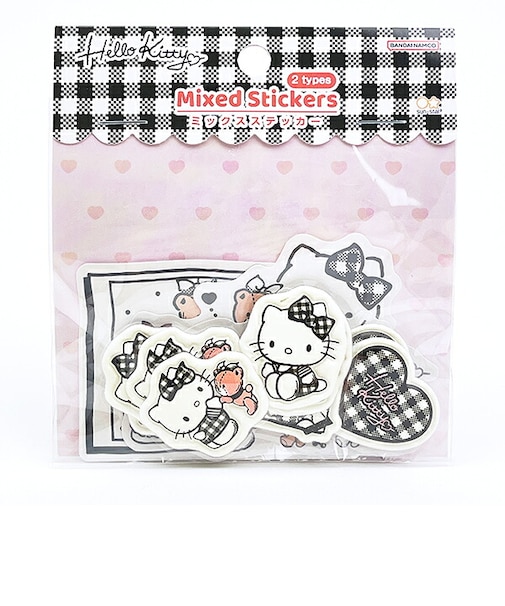 サンリオ ハローキティ ミックスシール ブラック 文具 Sanrio