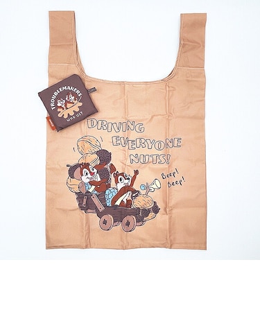 ディズニー チップとデール エコバッグ オータムブラウン Disney