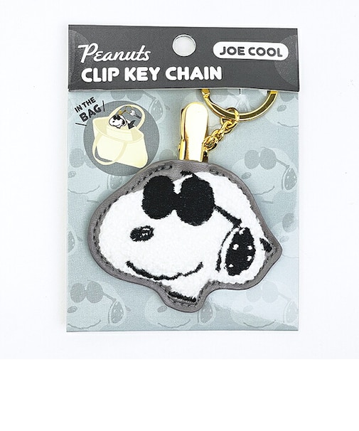 スヌーピー ジョークール さがら刺繍クリップ キーホルダー SNOOPY