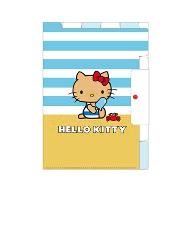 サンリオ 日焼けキティ 上からも横からも取り出せるファイル サマー 文具 Sanrio