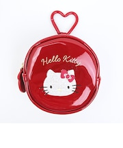 サンリオ ハローキティ カラビナ付きサークルポーチ エナメル Sanrio