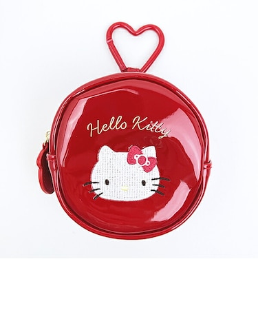 サンリオ ハローキティ カラビナ付きサークルポーチ エナメル Sanrio
