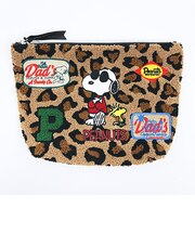 スヌーピー ジョークール × ウッドストック さがらポーチ (LEOPARD) SNOOPY