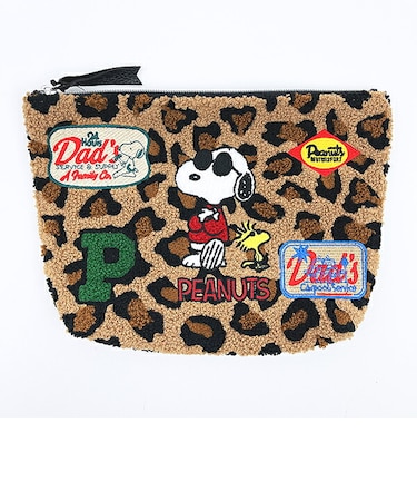 スヌーピー ジョークール × ウッドストック さがらポーチ (LEOPARD) SNOOPY