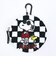 スヌーピー ジョークール × ウッドストック サークルさがらポーチ (チェッカーズフラッグ) SNOOPY