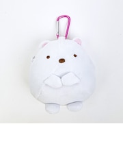 すみっコぐらし しろくま カラビナ付きぬいぐるみファスナーマスコット すみっこ