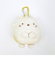 すみっコぐらし ねこ カラビナ付きぬいぐるみファスナーマスコット すみっこ
