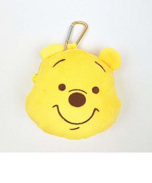 ディズニー くまのプーさん カラビナ付きぬいぐるみファスナーマスコット (フェイス) Winnie the Poohシリーズ Disney