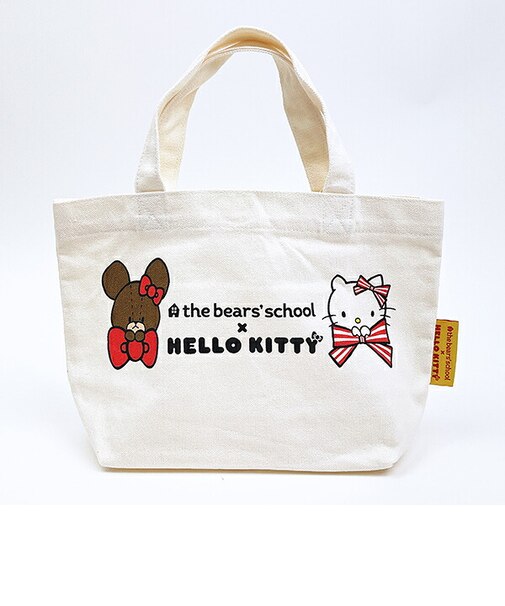 サンリオ  ハローキティ ×くまのがっこう ミニトートバッグ (りぼん) Sanrio