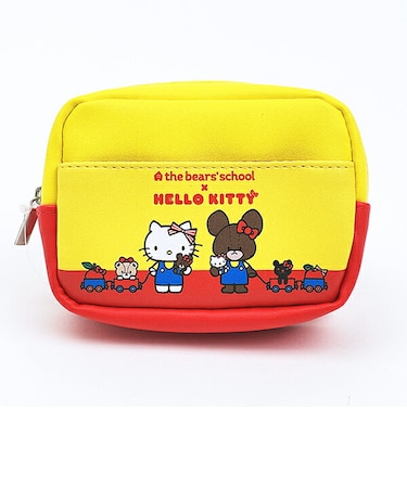 サンリオ ハローキティ ×くまのがっこう マルチポーチ イエロー×レッド Sanrio