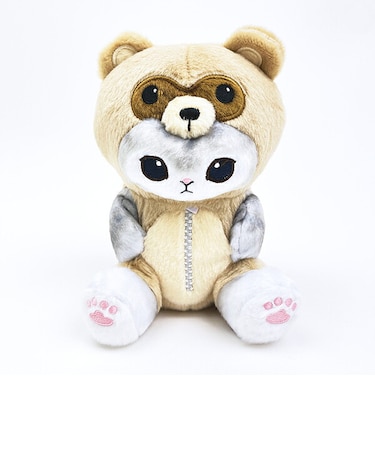 モフサンド たぬきにゃん ぽてたまぬいぐるみ グレー mofusand