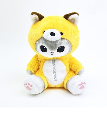 モフサンド キツネにゃん ぽてたまぬいぐるみ グレー mofusand