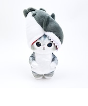 モフサンド 噛みつきサメにゃん ぽてたまぬいぐるみ グレー mofusand