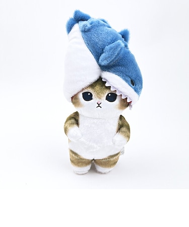 モフサンド 噛みつきサメにゃん ぽてたまぬいぐるみ ベージュ mofusand