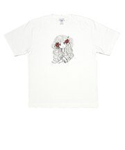 水森亜土 ドライクールタッチTシャツ ローズ ホワイト アパレル