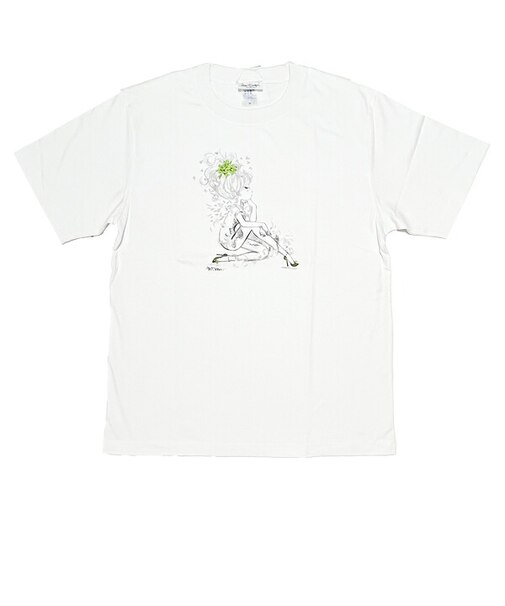 水森亜土 ドライクールタッチTシャツ シンガー ホワイト アパレル