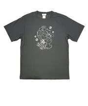 水森亜土 ドライクールタッチTシャツ ウサギ グレー アパレル