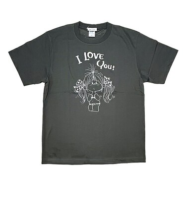 水森亜土 ドライクールタッチTシャツ リボン グレー アパレル
