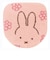 ミッフィー miffy トイレ兼用フタカバー ラインフラワー ピンク トイレ用品