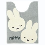 ミッフィー miffy ロングトイレマット カーム グレー トイレ用品