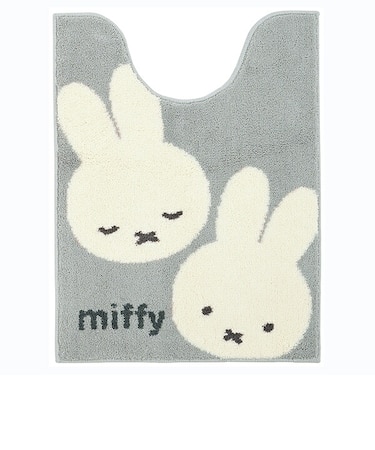 ミッフィー miffy ロングトイレマット カーム グレー トイレ用品