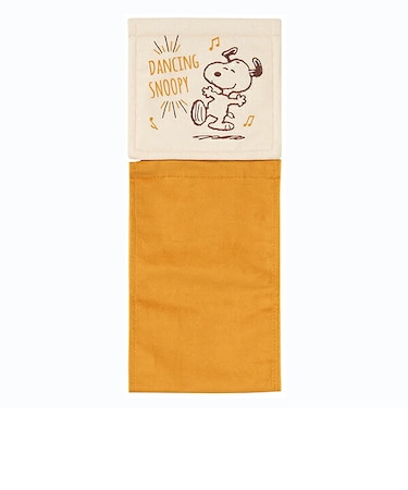 スヌーピー ペーパーホルダーカバー ハッピーダンス ベージュ トイレ用品 SNOOPY