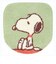 スヌーピー トイレ兼用フタカバー ドッグハウス グリーン トイレ用品 SNOOPY