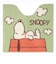 スヌーピー トイレマット ドッグハウス グリーン トイレ用品 SNOOPY