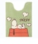 スヌーピー ロングトイレマット ドッグハウス グリーン トイレ用品 SNOOPY