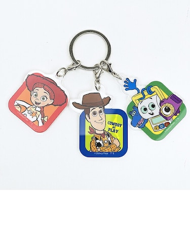 ディズニー トイストーリー5 アイコン 3チャームキーホルダー Disney