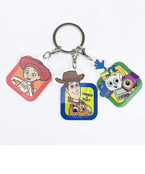 ディズニー トイストーリー5 アイコン 3チャームキーホルダー Disney