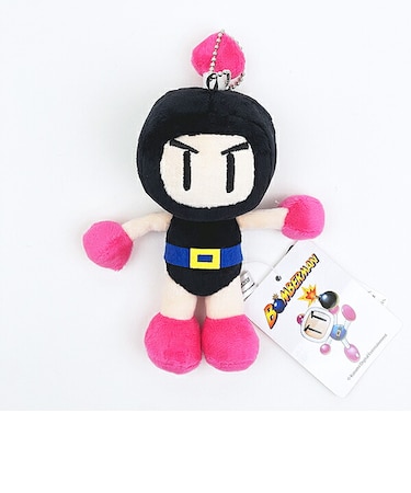 ボンバーマン 黒ボン マスコット 黒 キーホルダー ぬいぐるみ