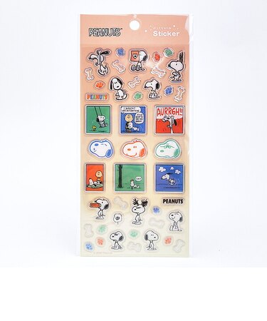 スヌーピー コミック ぷっくりシール(C) 文具 SNOOPY